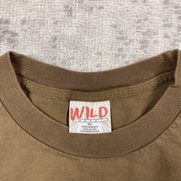 Wild Gear Embroidered Fly Free Butterfly Floral Unisex Flaws T Shirt Size XL - Picture 5 of 6